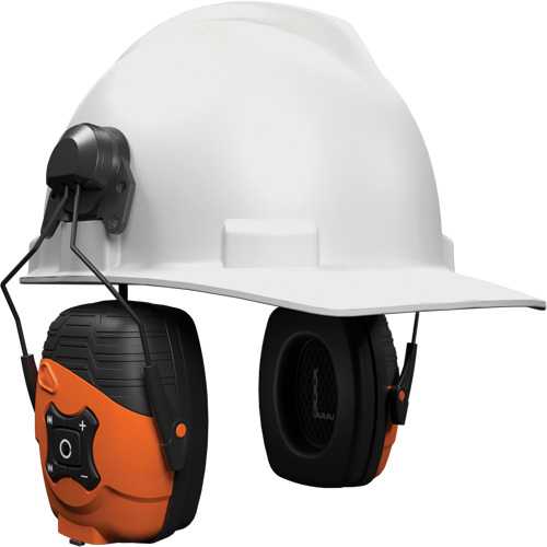 Safety Orange Link 2.0 Bluetooth Earmuffs, Cap Mount Style, 21 dB Groupe Generik