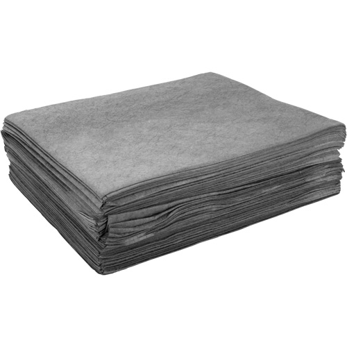 Meltblown Sorbent Pads, Universal, 15" x 19", 8 gal. Absorbancy Groupe Generik