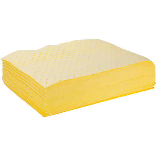 Bonded Sorbent Pads, Hazmat, 15" x 19", 8 gal. Absorbancy Groupe Generik
