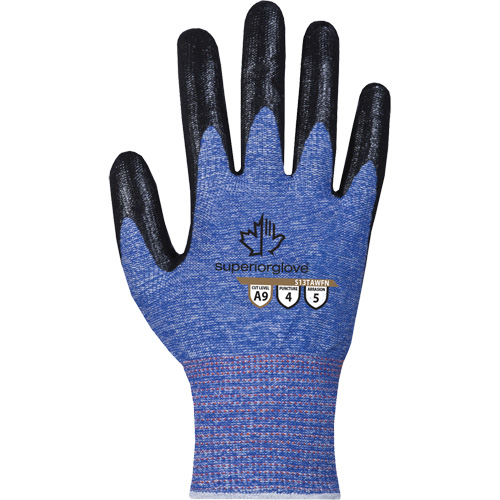 Gant extr&ecirc;mement r&eacute;sistant aux coupures, Taille 7, Calibre 13, Rev&ecirc;tement Mousse de nitrile, Enveloppe en TenActiv, ASTM ANSI niveau A9 Groupe Generik