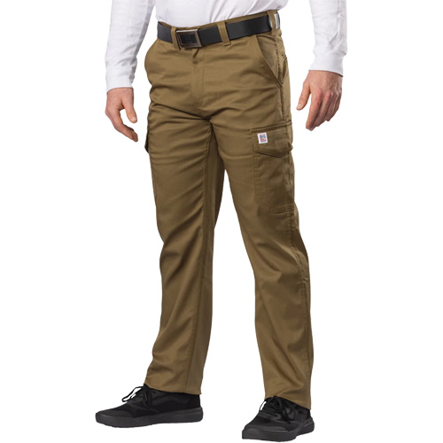 Big Flex Cargo Pants, Poly-Cotton/Spandex, Military Olive Green, Size 46, 30 Inseam Groupe Generik