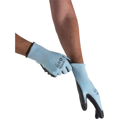 Gants &eacute;lastiques &eacute;cologiques r&eacute;sistants &agrave; la coupe, Taille 9, Calibre 13, Rev&ecirc;tement Polyur&eacute;thane, Enveloppe en PEHP/rPET, ASTM ANSI niveau A3 Groupe Generik