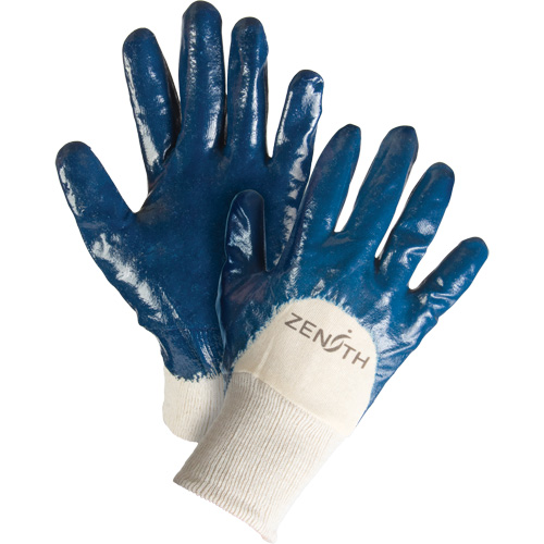 Gants &agrave; doublure interlock de poids moyen, 10/T-Grand, R&ecirc;vetement Nitrile, Enveloppe en Coton Groupe Generik