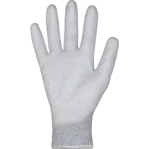 Gants blancs KnitActiv dissipatifs &eacute;lectrostatiques et peu pelucheux, 5, R&ecirc;vetement Polyur&eacute;thane, Calibre 13, Enveloppe en Nylon/Coton Groupe Generik