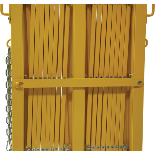 Expandable Barrier, 84" H x 20' L, Yellow Groupe Generik