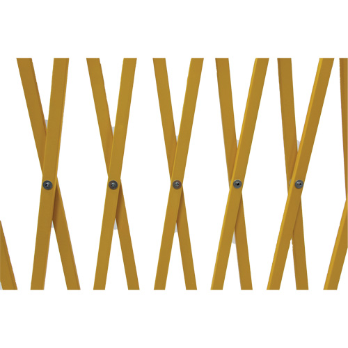 Expandable Barrier, 84" H x 20' L, Yellow Groupe Generik