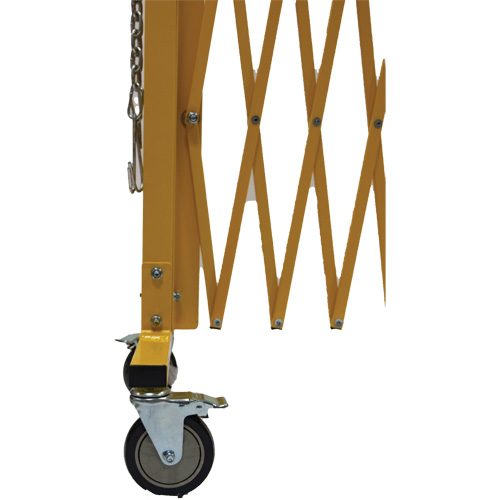 Expandable Barrier, 84" H x 20' L, Yellow Groupe Generik