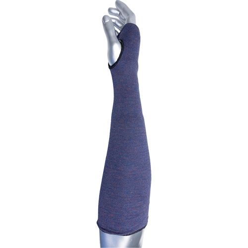 Kut Gard&reg; ECO Series 2-Ply ASP Sleeve with Thumb Hole, Aramid, 14", ASTM ANSI Level A3, Purple Groupe Generik