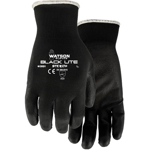 Gants 391 Stealth Black Lite, T-petit, R&ecirc;vetement Polyur&eacute;thane, Enveloppe en Polyester Groupe Generik