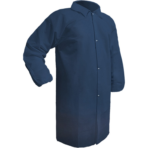 Care Lab Coat, Polypropylene, Medium, Blue Groupe Generik