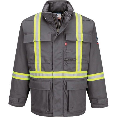 Parka dhiver isol&eacute;e 88/12 Bizflame, Gris, Moyen (grande taille) Groupe Generik