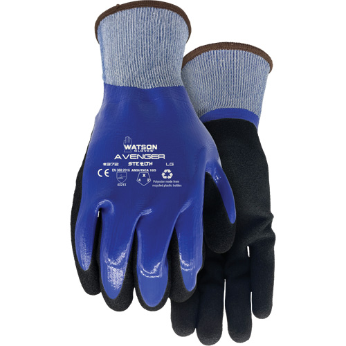 Gants Stealth Avenger 372, Petit, R&ecirc;vetement Nitrile, Calibre 15, Enveloppe en rPET Groupe Generik