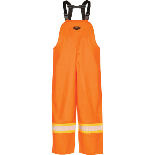 R805 Hurricane Bib Pants, Small, High Visibility Orange Groupe Generik
