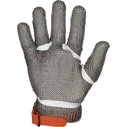 Gants en maille m&eacute;tallique MMG conformes aux normes alimentaires, Taille 2T-petit, Enveloppe en Acier inoxydable, ASTM ANSI niveau A9 Groupe Generik