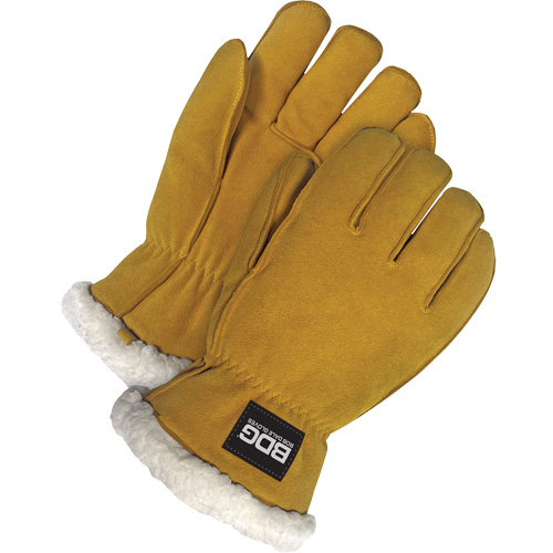 Gants de conducteur, T-Grand, Paume en Cuir de daim refendu, Tissu-laine Groupe Generik