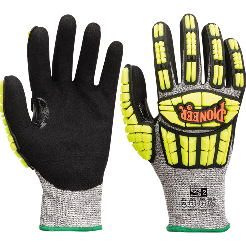 Cut and Impact-Resistant Gloves, Small, Synthetic Palm, Knit Wrist Cuff Groupe Generik