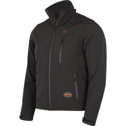 Heated Soft-Shell Jacket, Men's, Small, Black Groupe Generik