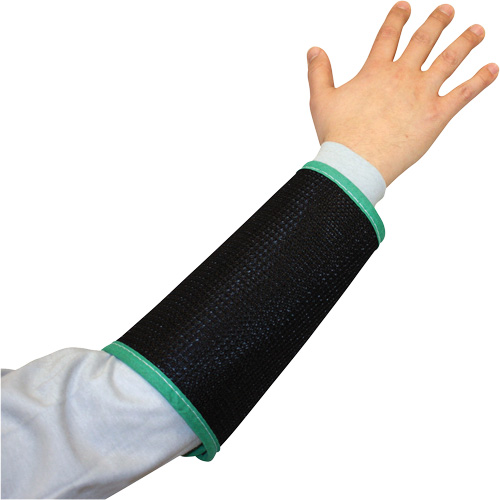 Kut Gard&reg; 2-Ply Cane Mesh Sleeve, Nylon, 9", ASTM ANSI Level A4, Black Groupe Generik