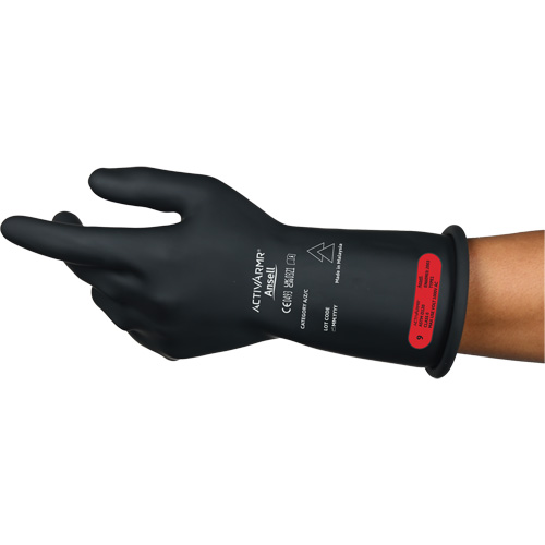 ActivArmr&reg; RIG R011BUL Ultra-Lightweight Electrical Insulated Gloves, ASTM Class 0, Size 9, 11" L Groupe Generik