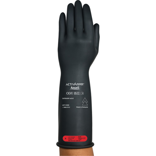 Gants &eacute;lectriques isol&eacute;s ultra l&eacute;gers ActivArmr RIG R014BUL, ASTM classe 0, Taille 7, 14" lo Groupe Generik