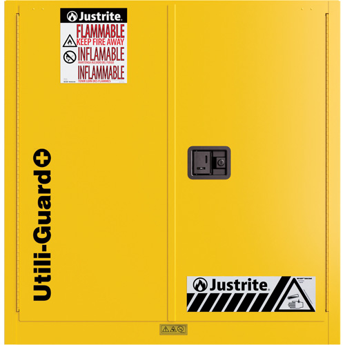 Utili-Guard+ Flammable Safety Cabinet, 30 gal., 1 Door, 43" W x 44" H x 22" D Groupe Generik