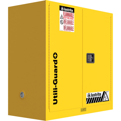 Utili-Guard+ Flammable Safety Cabinet, 30 gal., 1 Door, 43" W x 44" H x 22" D Groupe Generik
