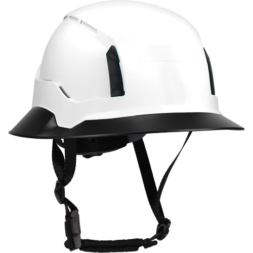 Bordure large compl&egrave;te &agrave; agrafe pour casque d'alpiniste RZRBack, blanc Groupe Generik