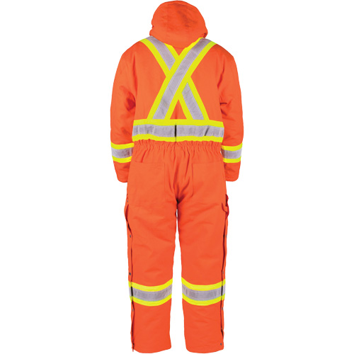 High-Visibility Lined Canvas Overalls, Small, High Visibility Orange Groupe Generik