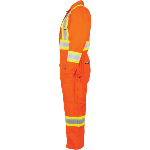 High-Visibility Lined Canvas Overalls, Small, High Visibility Orange Groupe Generik
