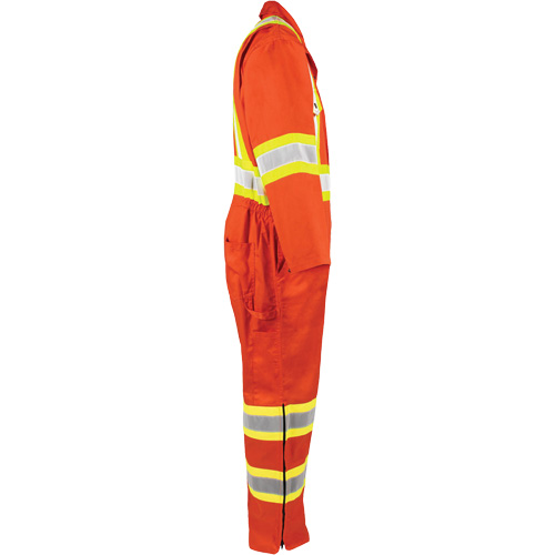 Combinaison non doubl&eacute;e haute visibilit&eacute;, Petit, Orange haute visibilit&eacute; Groupe Generik