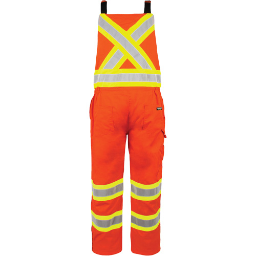 Salopette non doubl&eacute;e haute visibilit&eacute;, Moyen, Orange haute visibilit&eacute; Groupe Generik