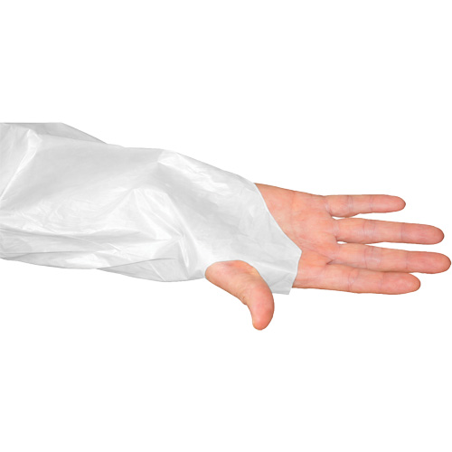 CoverMe Gown with Thumbholes, One Size, White, Polyethylene Groupe Generik