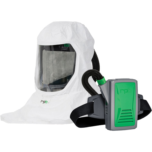 Respirateur T-Link avec casquette, tube de respiration, montage &agrave; la ceinture & APR motoris&eacute; PX5, Cagoule ample & visi&egrave;re, Pile Lithium-ion Groupe Generik