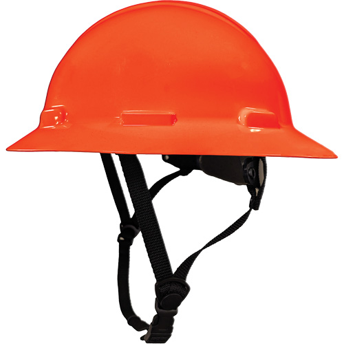 Casque de s&eacute;curit&eacute; &agrave; bordure compl&egrave;te LIDGUARD avec mentonni&egrave;re, R&eacute;pond aux normes CSA type 2, Suspension Rochet, Ventil&eacute; Groupe Generik