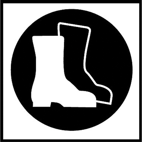 &eacute;tiquettes avec pictogramme Right to Know - Bottes, Vinyle, Feuille, 5/8" lo x 3/4" la Groupe Generik