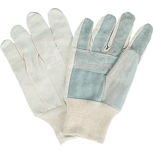 Gants de travail d'usage standard, Grand, Paume en Cuir de vache refendu Groupe Generik