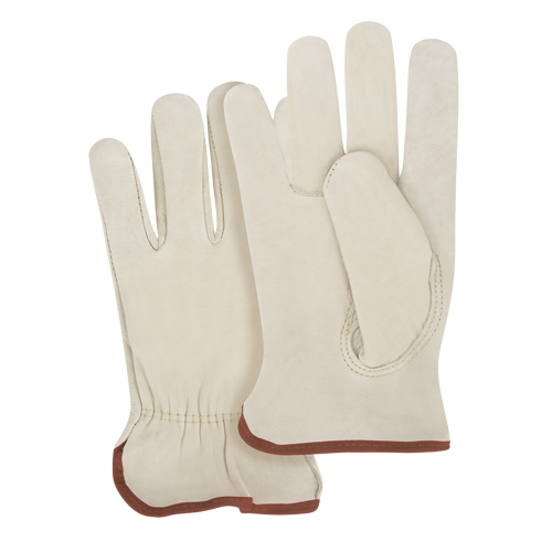 Close-Fit Driver's Gloves, Large, Grain Cowhide Palm Groupe Generik