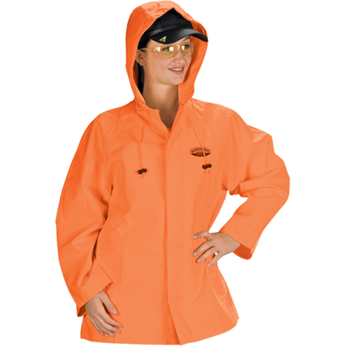 Hurricane Flame Retardant/Oil Resistant Rain Suits - Jacket, 4X-Large, High Visibility Orange Groupe Generik