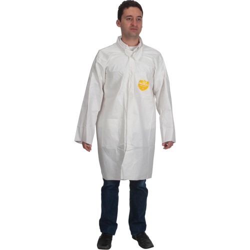 ProShield&reg; 60 Lab Coat, Microporous/Polypropylene, White, Medium Groupe Generik