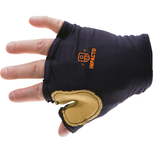 Anti-Impact Tool Grip Fingerless Left-Hand Glove, Size X-Small, Grain Leather Palm Groupe Generik