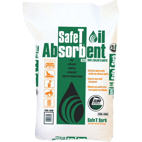 Absorbant pour huile de premi&egrave;re qualit&eacute; Safe T Sorb Groupe Generik
