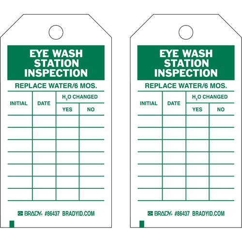 &eacute;tiquettes de rapport d'inspection, Polyester, 4" la x 7" h, Anglais Groupe Generik