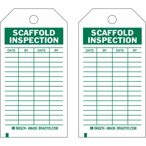 &eacute;tiquettes de rapport d'inspection, Polyester, 4" la x 7" h, Anglais Groupe Generik