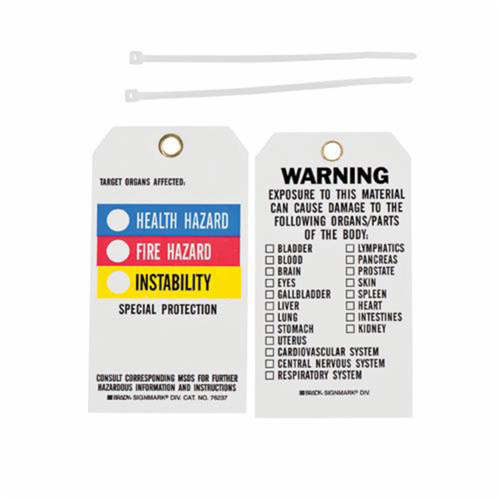 &eacute;tiquettes du droit &agrave; l'information, Polyester, 3" la x 5-3/4" h, Anglais Groupe Generik