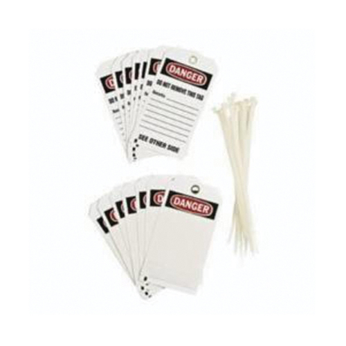 &eacute;tiquettes auto-plastifiantes pour la pr&eacute;vention des accidents, Polyester, 3" la x 5-3/4" h, Anglais Groupe Generik