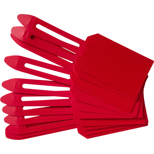 &eacute;tiquettes de cadenassage vierges en plastique, Plastique, 3-1/4" la x 5-4/5" h, Vierge Groupe Generik
