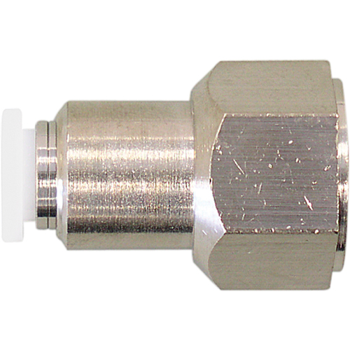 Topfit Female Threaded Straight Connector Fitting, 1/4" Dia, Polymer Groupe Generik