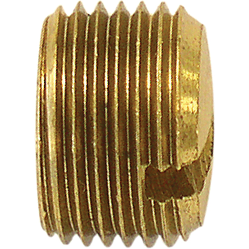 Bouchon de tuyau (avec fentes), 1/8" dia., Laiton Groupe Generik