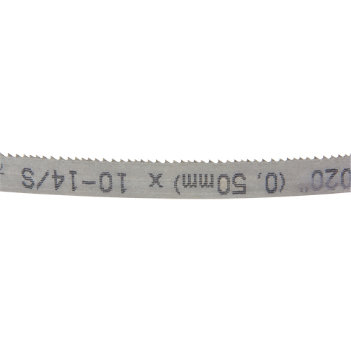 Univerz Portable Band Saw Blade, Bi-Metal, 44-7/8" L x 1/2" W x 0.020" Thick, 10-14 TPI Groupe Generik