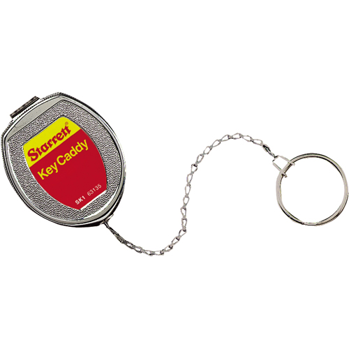 Porte-cl&eacute;s autor&eacute;tractable Key Caddy, Acier inoxydable, C&acirc;ble 21", Fixation Agrafe de ceinture Groupe Generik
